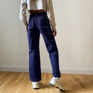 TNA Greenwich Carpenter Cargo Pants in Blue